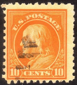 1914, US 10c, Benjamin Franklin, Used, Sc 433