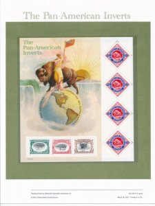 USPS 2001 COMMEMORATIVE PANEL #3505 PAN AM INVERTS