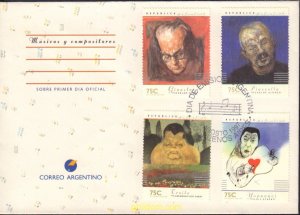 496230 MNH ARGENTINA 1997 COMPOSITORES