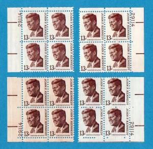 Scott #1287 13c Kennedy Plate #29114 MS Plate Blocks MNH