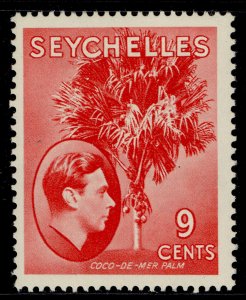 SEYCHELLES GVI SG138, 9c scarlet, M MINT. Cat £18.