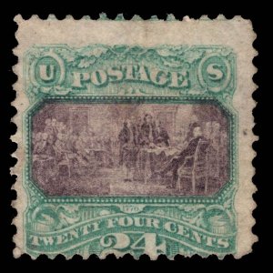 US STAMPS # 120 UNUSED NO GUM CAT. $3,000 LOT #33423