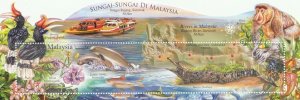 Malaysia 2018 Rivers in Malaysia MS MNH