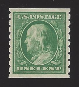 US #392 1910-13 Green WMK 190 Perf 8.5 MNH VF SCV $65