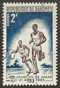 Dahomey 174, used, CTO.  1963.  sports.  (D326a)