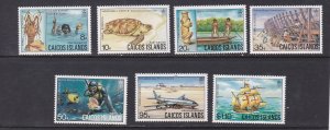 Caicos Islands # 13-19, Pictorials, Mint NH, 1/2 Cat.