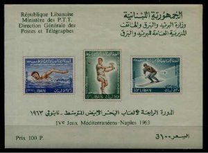 Lebanon C387a MNH s/s Sport SCV13.50