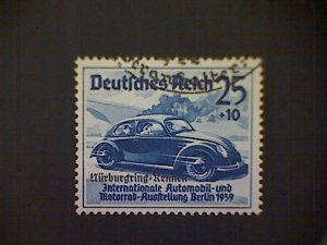 Germany, Scott #B143, used (o), 1939, Nüremburg Rennen Overprint, (25+10)pf