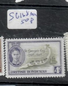 BRITISH HONDURAS KGVI ST GEORGES  4C    SG 168   MOG    P0429H