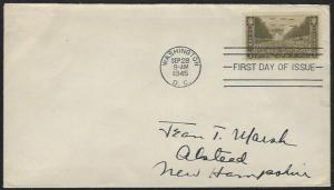 USA #934 First Day Cover Uncacheted