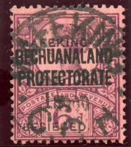 Cape Mafeking 1900 1s on 6d purple/rose-red very fine used. SG 14. Sc 175.