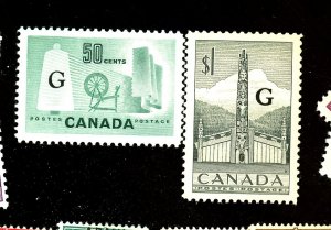 CANADA #O32 O38 MINT VF OG NH O32 SLT TONING Cat $17