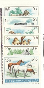 Lebanon #453-458  Single (Complete Set) (Animals)