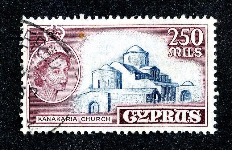 1955 Cyprus Sc.# 180 used cv $13 ( 9642 BCXX )