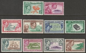 EDSROOM-12512 Pitcairn Islands 1-8 H 1940-51 Complete CV$66.75