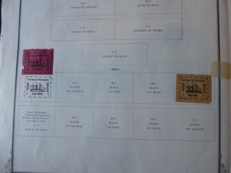 Venezuela To 1932 Mint Stamp Collection