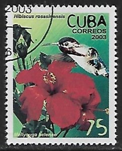 Cuba # 4314 - Hibiscus & Hummingbird - unused / CTO....{R12}