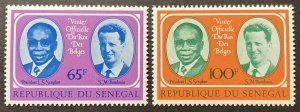 Senegal 1975 #407-8, President Senghor & King Baudoin, MNH.