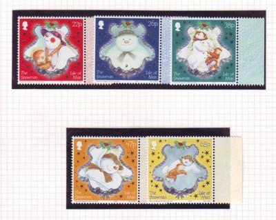 Isle of Man Sc 1008-12 2003 Christmas stamp set mint NH