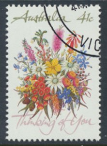 Australia  SG 1230  SC# 1164 Greetings Flowers  CTO see details & scan