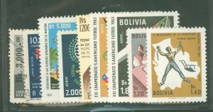 Bolivia #C236/252 Unused