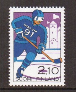 Finland   #846   MNH  1991  hockey championships  Turku