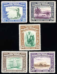 North Borneo Stamps # 200-4 MLH VF Scott Value $110.00