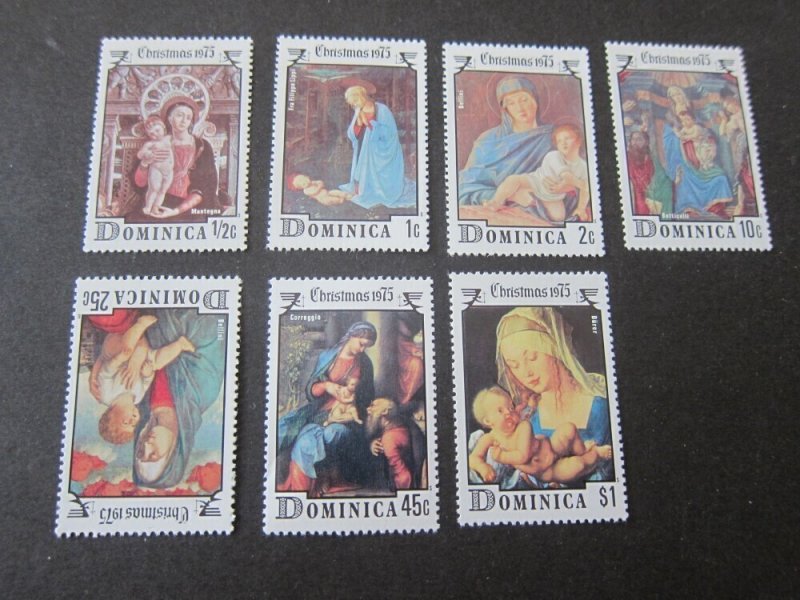 Dominica 1975 Sc 447-53 Christmas Religion set MNH