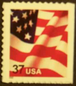 # 3635 MNH 37c Flag, bklt single - (3901)