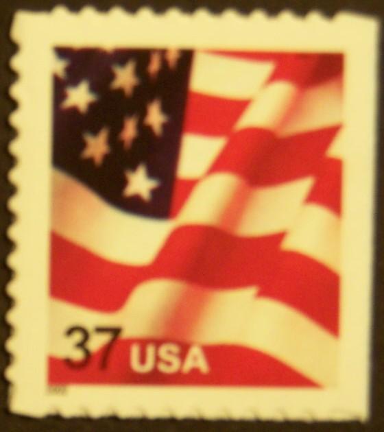 # 3635 MNH 37c Flag, bklt single - (3901)