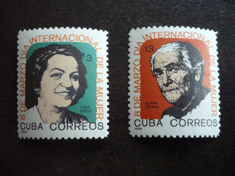 Stamps - Cuba - Scott# 942-943 - Mint Hinged Set of 2 Stamps