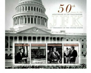 Palau - 2011 - President John F. Kennedy - Sheet of Four - MNH