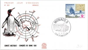 Monaco FDC 1981 SC #1301 Arctic Committee - Rome Congress - J21179