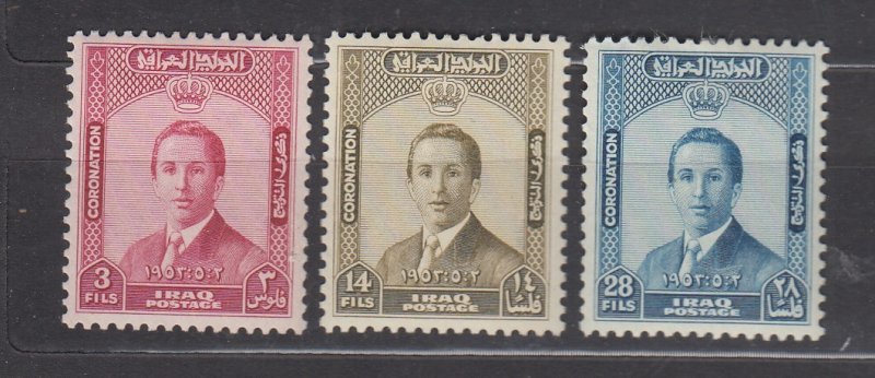 J40106 JL stamps 1953 iraq set mh #139-41