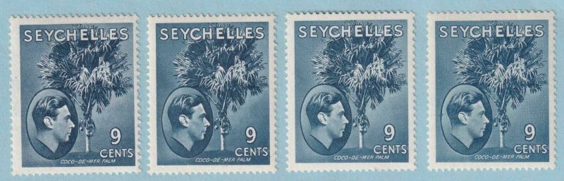 SEYCHELLES SG 138a 138ab 138ac & 138ad - MINT HINGED OG * EXTRA FINE! - W200