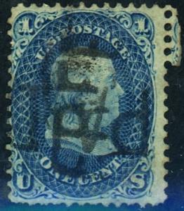 U.S. #63 Used F-VF Paid Free Cancel Cat$87