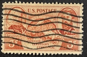 US #964 Used F/VF - 3c Oregon Territory Centennial 1948 [B25.9.2]