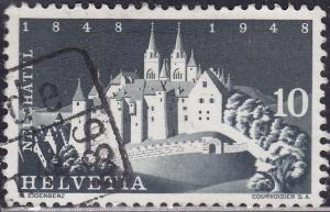 Switzerland 313 USED 1948 Neuchatel Castle