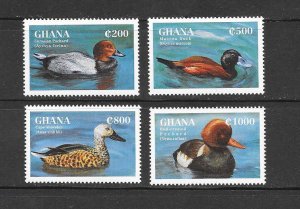 BIRDS - GHANA #1790-93  DUCKS   MNH