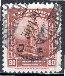 Colombia; 1948: Sc. # C159: Used Single Stamp