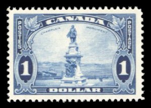 Canada #227 Cat$82.50, 1935 $1 deep blue, never hinged, gum wrinkles