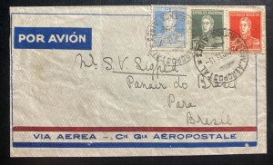 1933 Buenos Aires Argentina Airmail Cover To Para Brasil Via Panair
