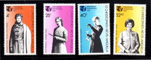 ST. KITTS- NEVIS #304-307  INTERNATIONAL WOMANS YEAR  MINT  VF NH  O.G  a
