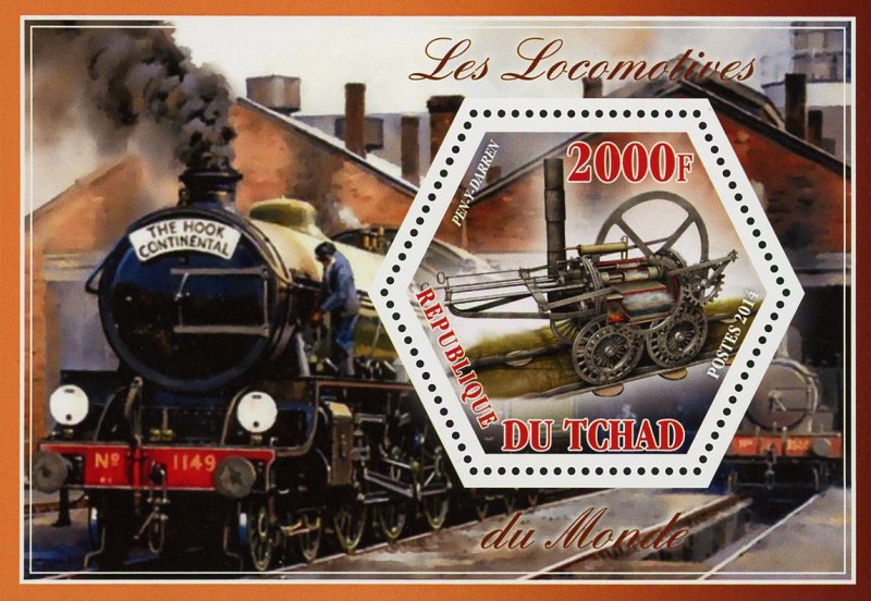 World Locomotive PEN-Y-DARREN Transportation Souvenir Sheet Mint NH