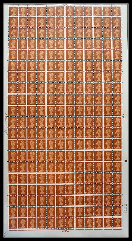 Pre-Decimal machin Full Set of 17 in Sheets UNMOUNTED MINT/MNH