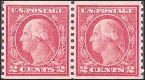 455 Mint,OG,NH... Pair... SCV $42.50... VF/XF