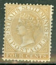 IO: Straits Settlements 44 mint CV $57.50