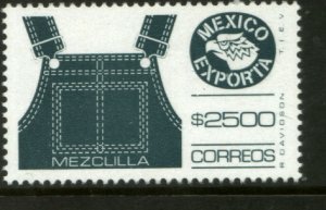 MEXICO Exporta 1602, $2500P Overalls w/oBurelage Paper 10. MINT NH. VF.