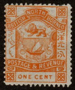 North Borneo  #46   Mint H poor centering, a couple of short perfs CV $2.25