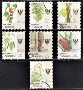 Sarawak Scott 255-261  complete set  F to VF mint & used.